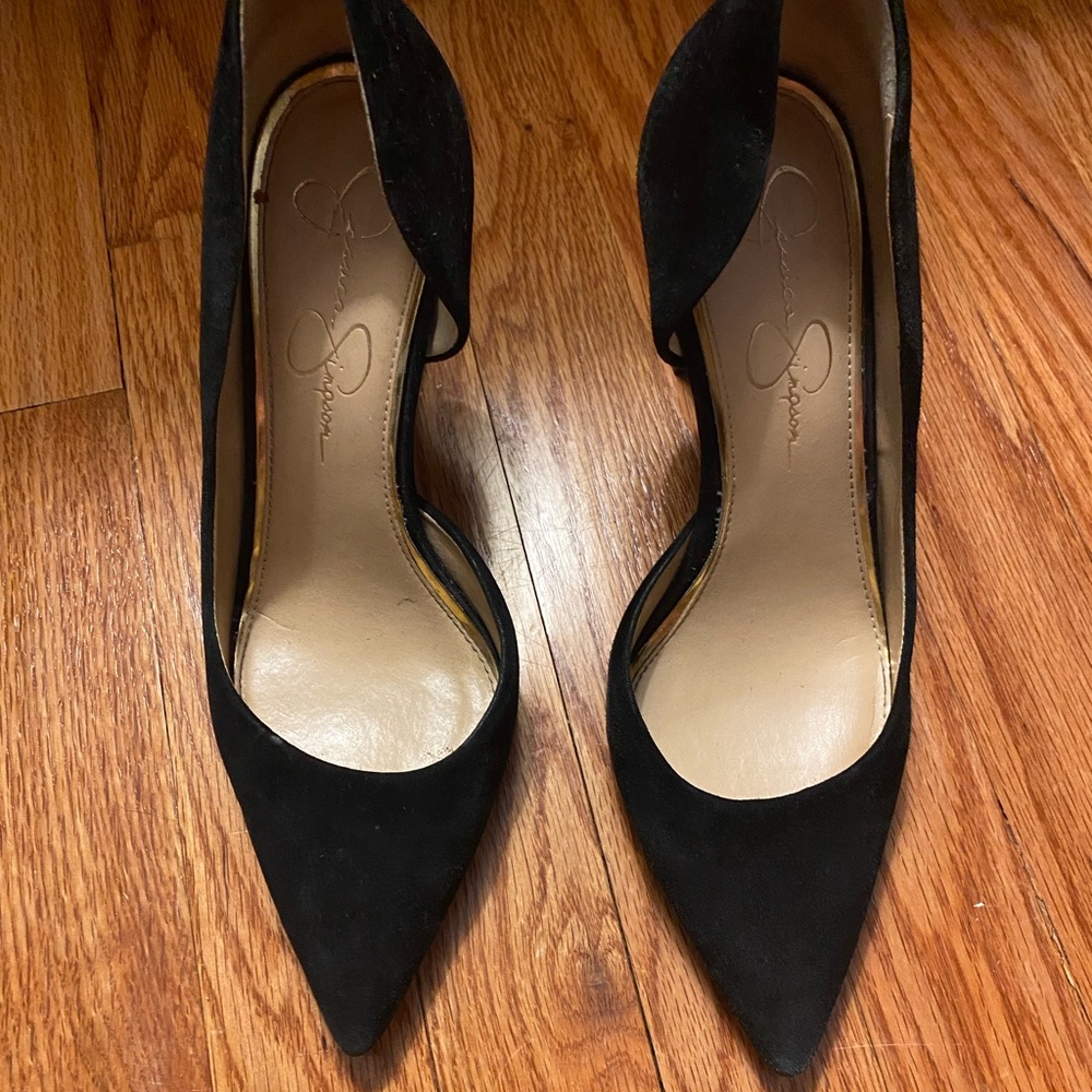 Jessica Simpson suede black heels